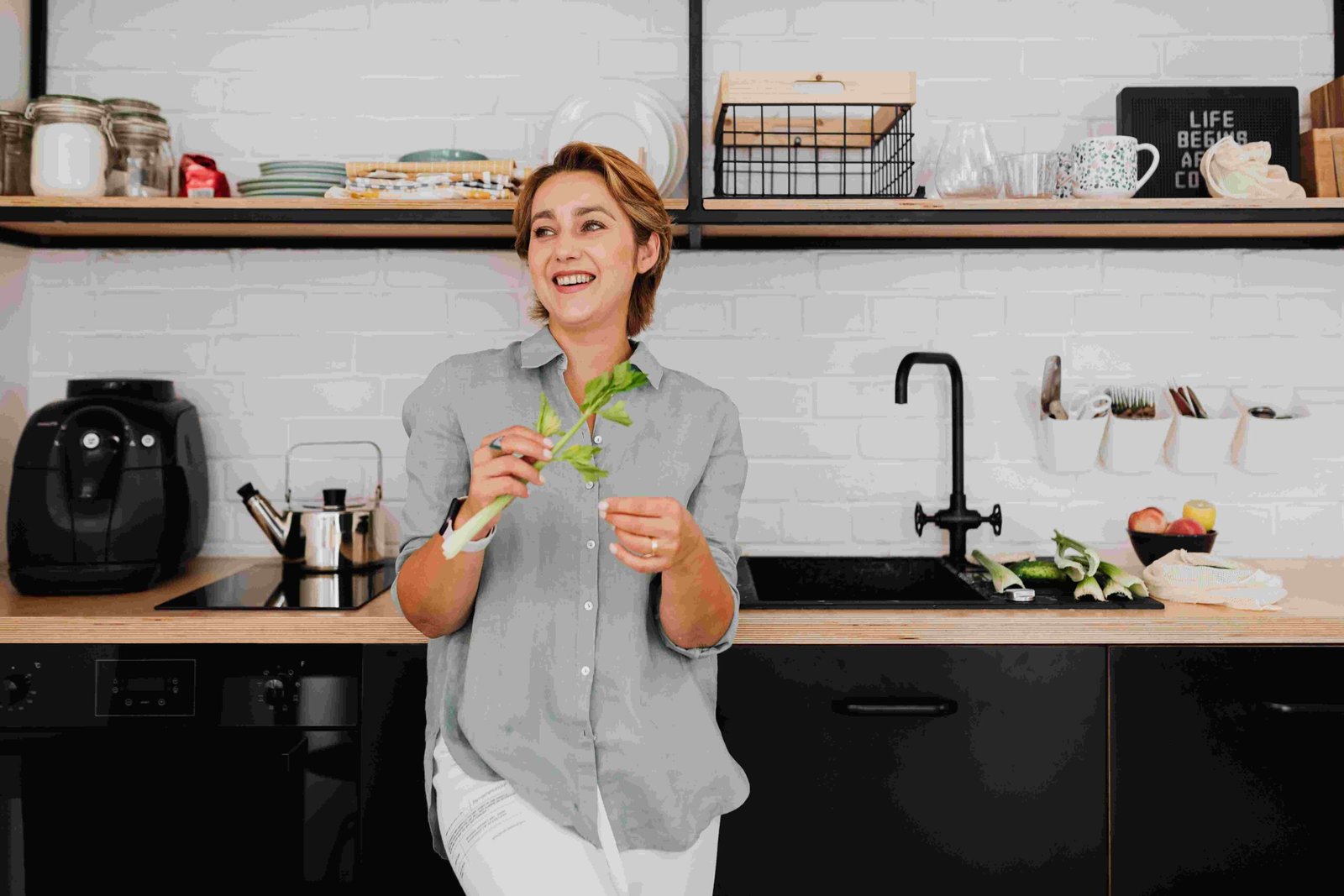 Person enjoying healthy living without pressure through simple daily habits