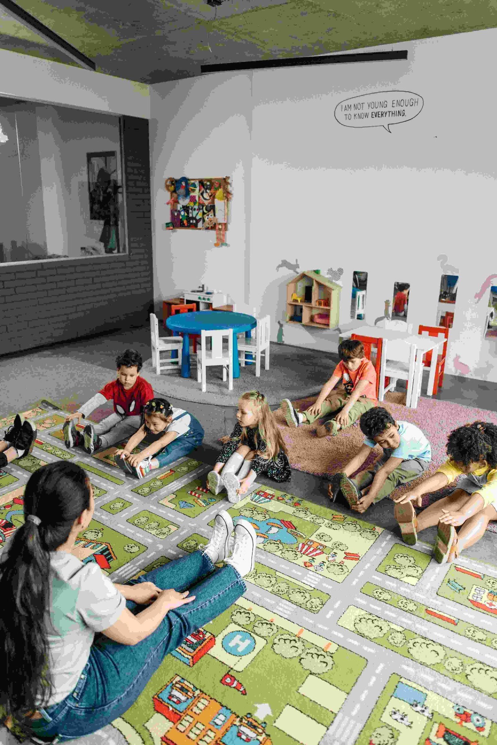 Family sharing simple healthy lifestyle lessons together